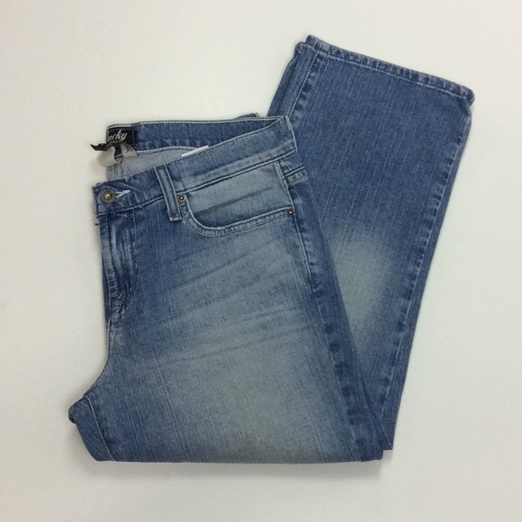 Lucky Brand Classic Rider Crop Ladies Capris Sz 8 - Picture 5 of 8